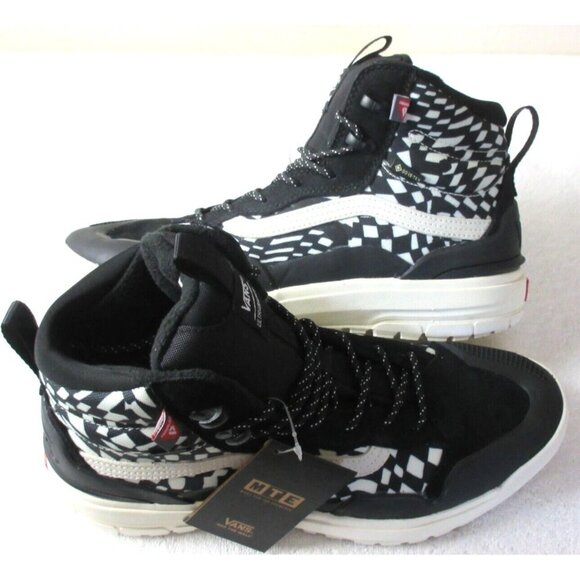 Vans Men's Ultrarange Exo MTE-2 Black Warped Checkerboard Gore-Tex Sizes NEW - Picture 1 of 6
